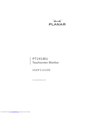 Planar PT191MU User Manual