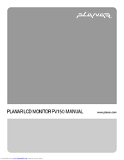 Planar PV150 Manual