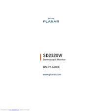 Planar SD2320W User Manual