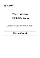 Planet Networking & Communication ADW-4401v4 User Manual