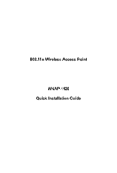Planet 802.11n Wireless Access Point WNAP-1120 Quick Installation Manual