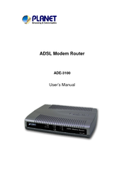 Planet ADE-3100 User Manual