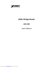 Planet ADE-3000 User Manual