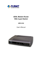Planet ADE-4100 User Manual