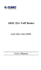Planet IAD-200 User Manual