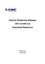 Planet VIP-210 Command Reference Manual