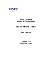 Planet PS-1010MG User Manual