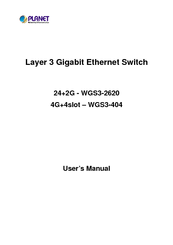 Planet Networking & Communication WGS3-2620 User Manual