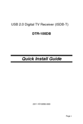 Planet Networking & Communication DTR-100DB Quick Install Manual