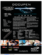 Planon DocuPen RC800 Series Brochure