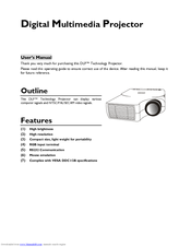 Plus DS550 - PalmPro SVGA DLP Projector User Manual