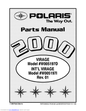 Polaris VIRAGE W005197D Parts Manual