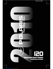 Polaris 120 2010 Owner's Manual