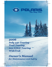 Polaris 600 EDGE Touring 2006 Owner's Manual