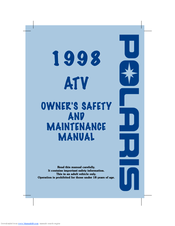 Polaris 1998 Offroad Vehicle Owner's Manual