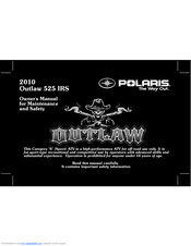 Polaris Outlaw 9922483 Owner's Manual