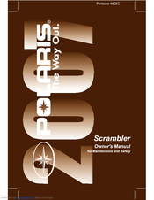 Polaris 2007 Scramler 500 2x4 Owner's Manual