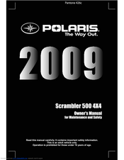 Polaris 2009 Scrambler 500 4X4 Owner's Manual
