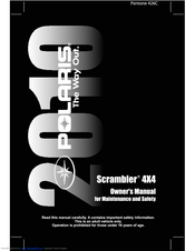 Polaris 2010 Scrambler 4X4 Owner's Manual