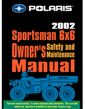 Polaris 2002 Sportsman 6x6 Owner's Manual