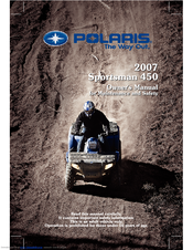 Polaris 2007 Sportsman 450 Owner's Manual