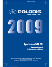Polaris 2009 Sportsman 500 EFI Owner's Manual