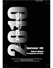 Polaris Sportsman 9922245 Owner's Manual