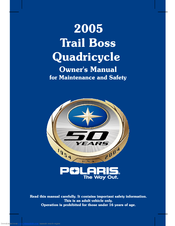 Polaris 2005 Trail Boss 330 Owner's Manual