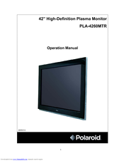 Polaroid PLA-4260MTR Operation Manual