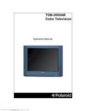 Polaroid TDB-3000AR Operation Manual