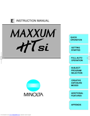 Minolta MAXXUM HTsi Instruction Manual