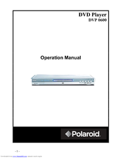 Polaroid DVP-0600 Operation Manual