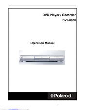 Polaroid DVR-0900 Operation Manual