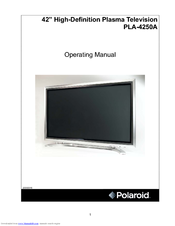 Polaroid PLA-4250A Operating Manual