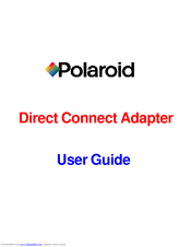 Polaroid Direct Connect Adapter User Manual