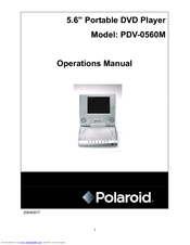 Polaroid PDV-0560M Operation Manual