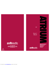 Polk Audio Atrium 45P Owner's Manual