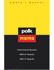 Polk audio MM12 Manuals | ManualsLib