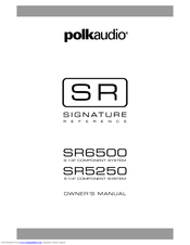 Polk Audio SR6500 Owner's Manual