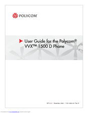 Polycom VVX 1500 D User Manual