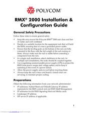 Polycom DOC2563A Installation &  Configuration Manual