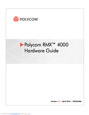 Polycom RMX DOC2548A Hardware Manual