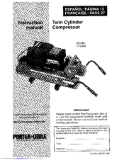Porter-Cable CF2800 Instruction Manual