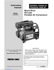Porter-Cable CLFRP350 Instruction Manual