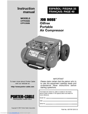 Porter-Cable Job Boss CFFR350B-CA Instruction Manual