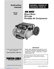 Porter-Cable JOB BOSS C3555 Instruction Manual
