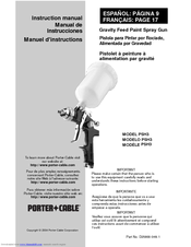 Porter-Cable PSH3 Instruction Manual