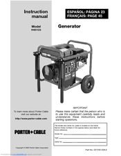 Porter-Cable D27243-028-0 Instruction Manual