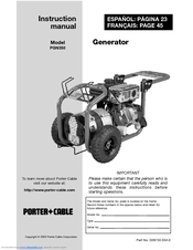 Porter-Cable D28733-034-0 Instruction Manual