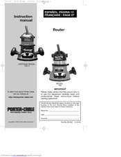Porter-Cable HERITAGE 100H Instruction Manual